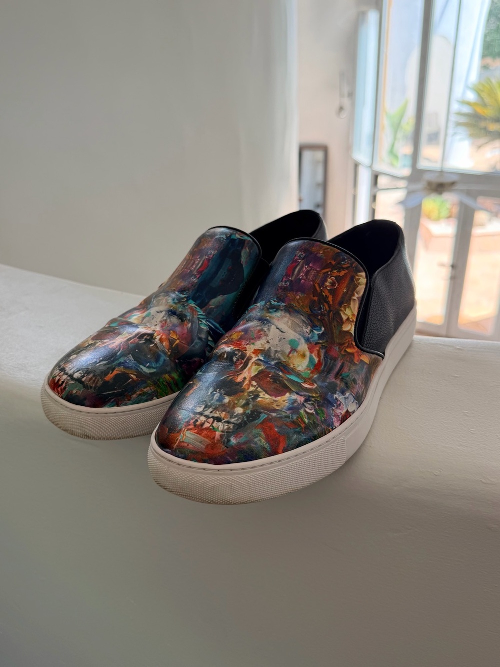 Robert Graham Skull Sneakers